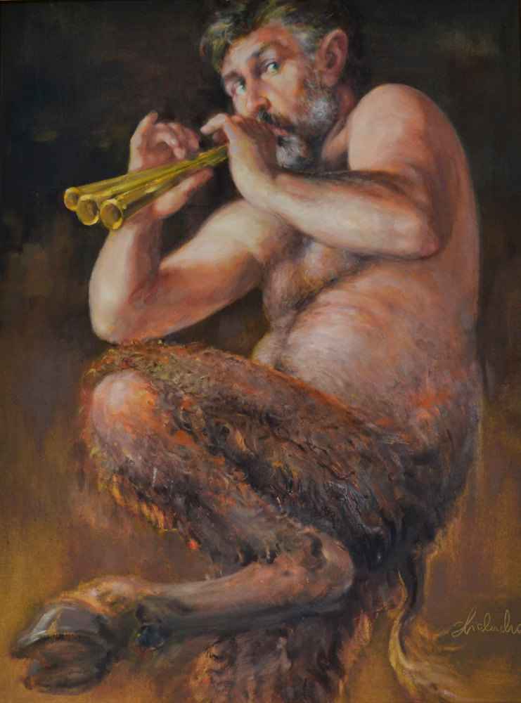 Daniel Pielucha, Satyr, olej na płótnie, 80×60 cm, 2011, 8 500 zł