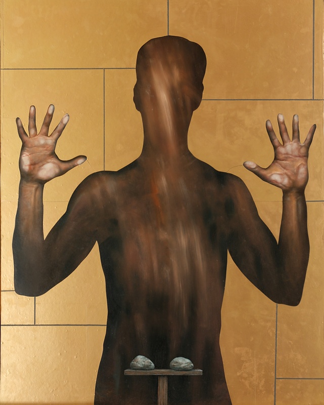 Jarosław Kukowski „Portret Mężczyzny” olej na płycie, 100x80cm, cena 95 000 zł