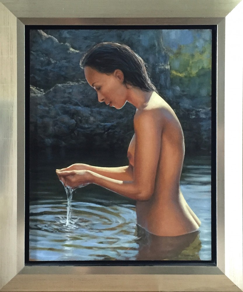 Ewa Kukowska, „Akt”, olej na płycie, 50 x 65 cm
