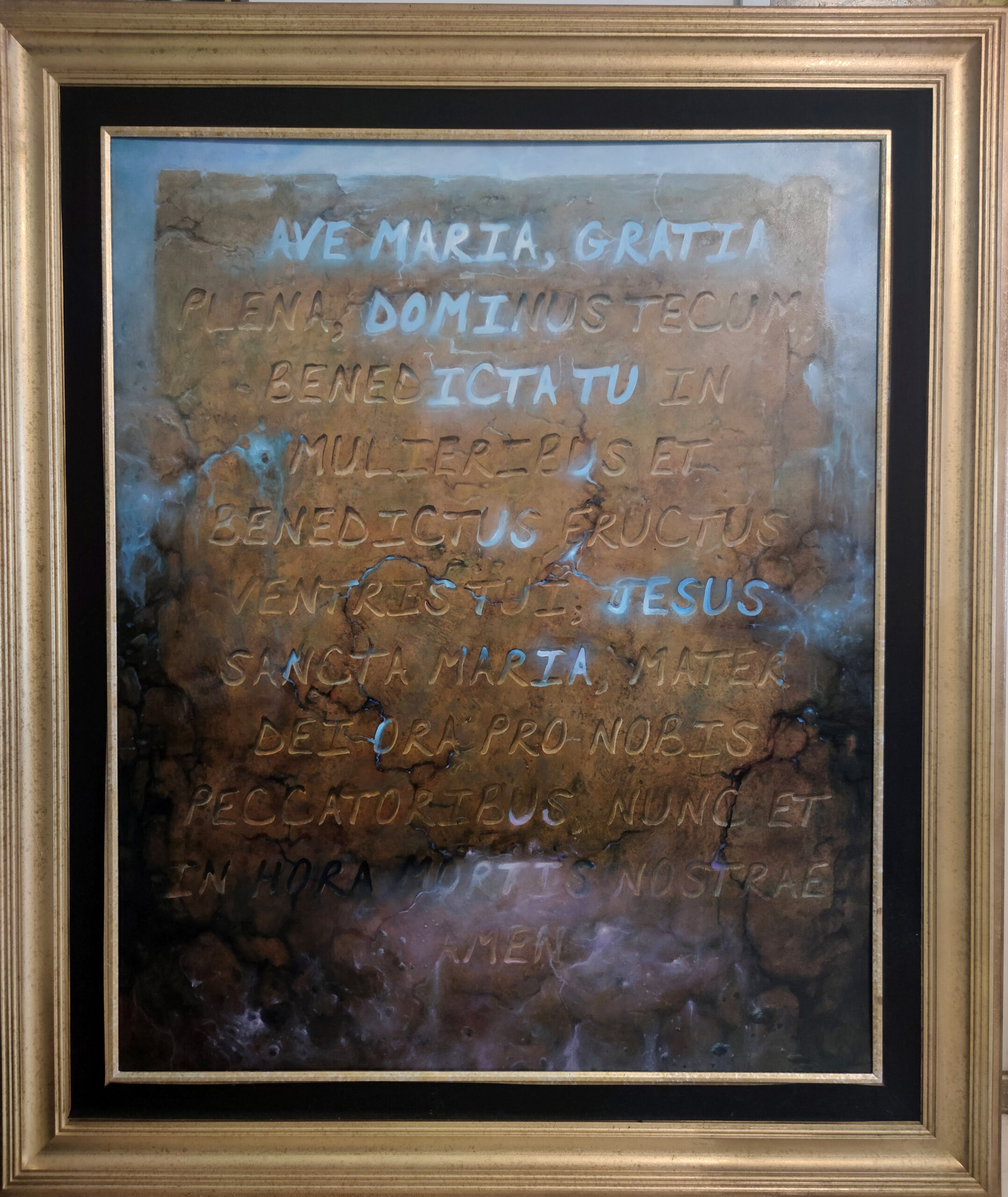 Jarosław Kukowski „Ave Maria” olej na płycie, 122x100cm