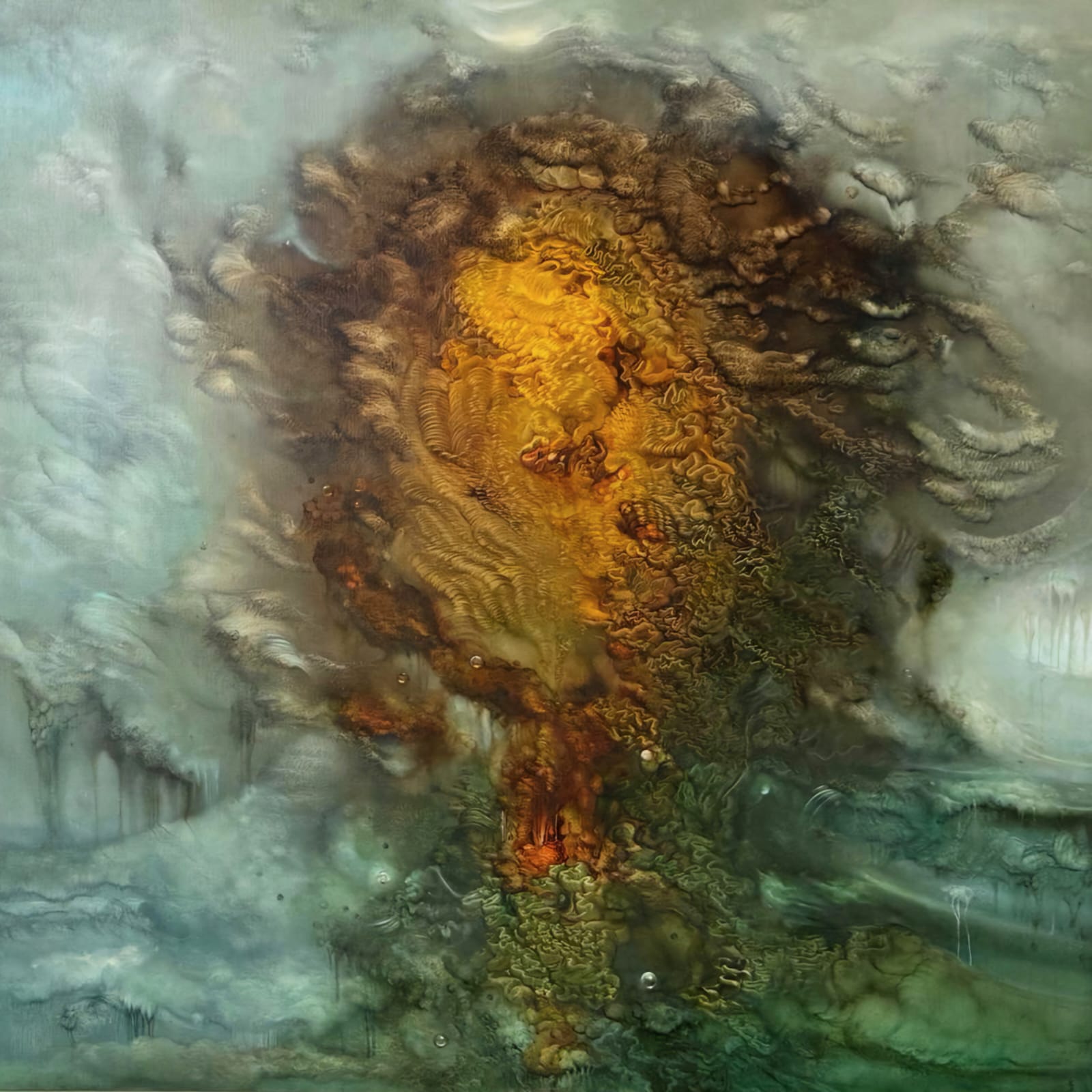 Nephilim (seria Mystique), 2024 – olej na płótnie lnianym, 100×100 cm