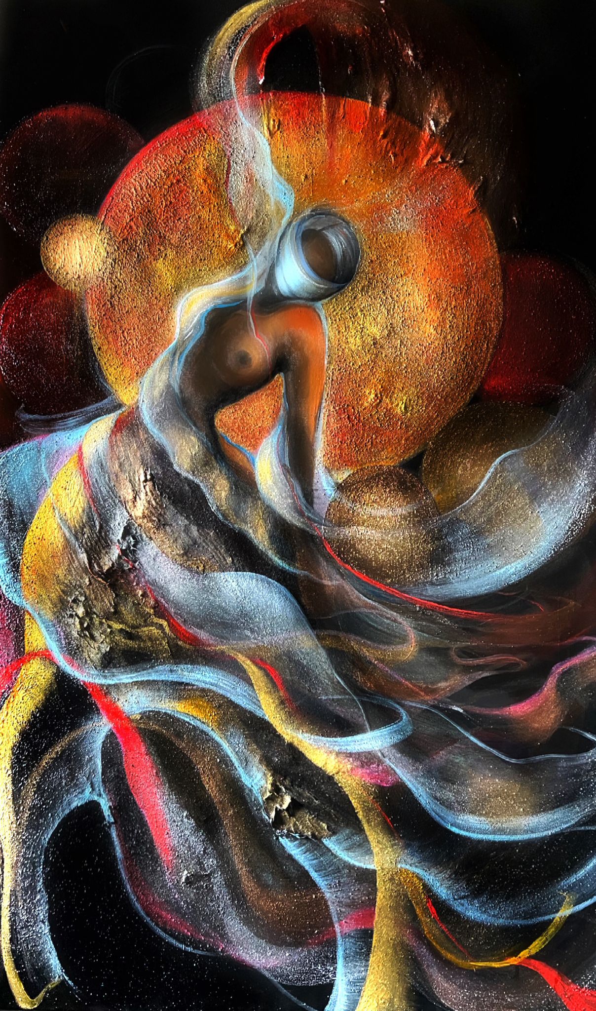 Ewa Minge „Tango” akryl na płótnie, 140×110 cm, cena 52 000 zł
