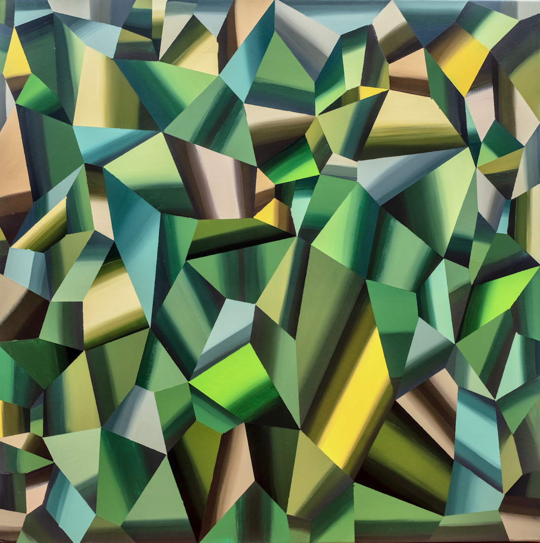 Dilan Gardi „Obietnica” akryl na płótnie, 100×100 cm, 2024, cena 12 000 zł