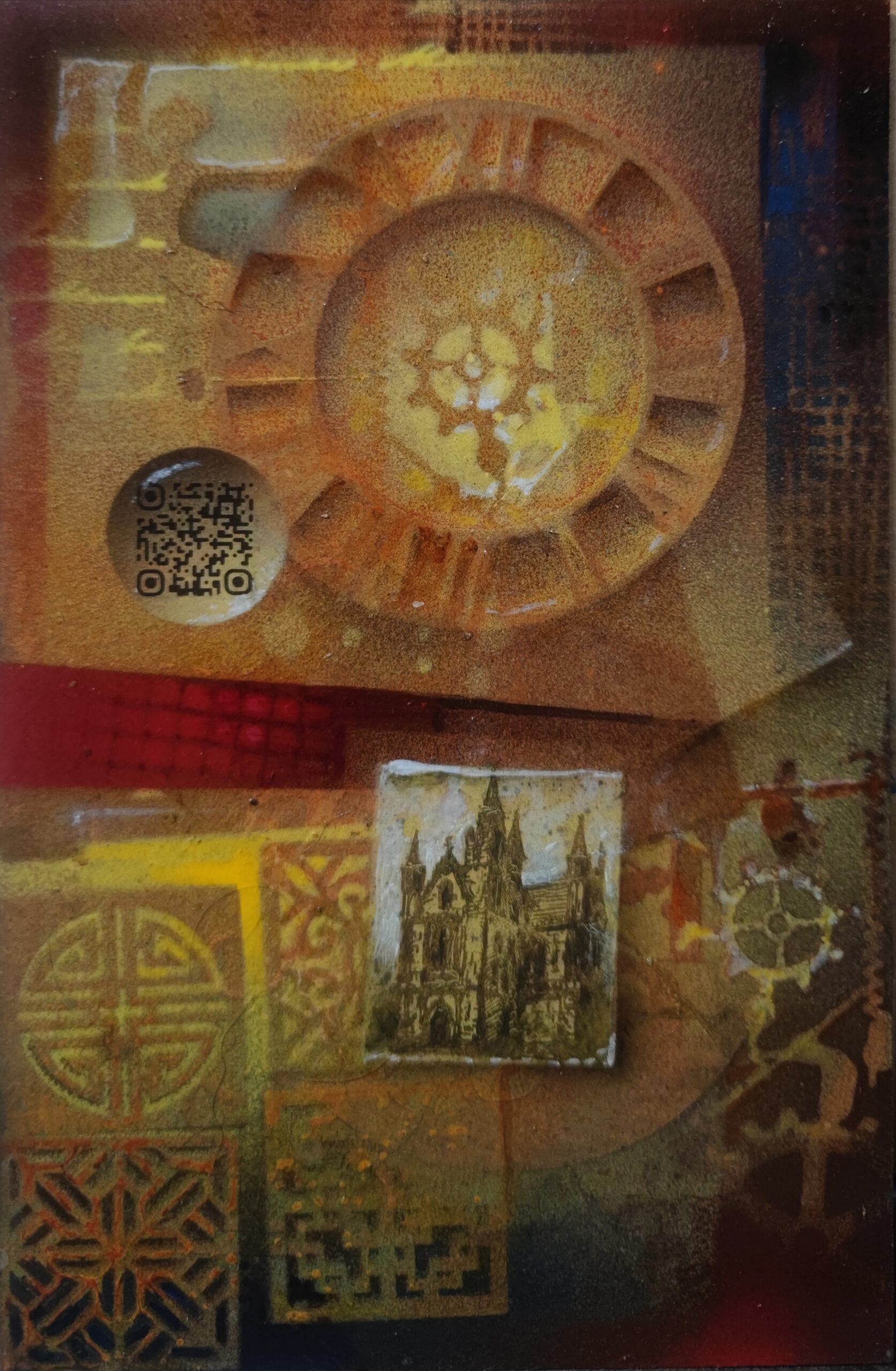 Jarosław Kukowski, „Pavimentum 2” Seria „Nieskończone” akryl, tusze, olej na płycie, 13x18cm, cena 21 000 zł